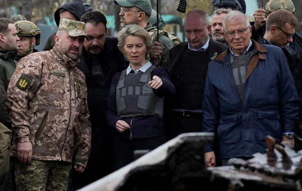 Ursula von der Leyen və Cozep Borrell Buçaya getdi