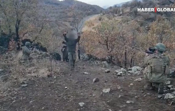 PKK terrorçuları Türkiyə ordusuna təslim oldular - VİDEO