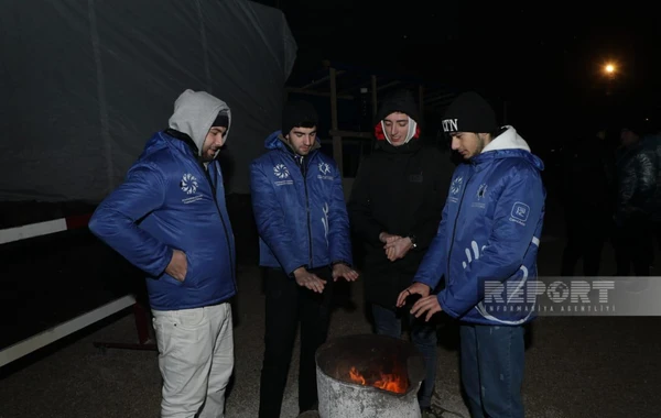 Xankəndi-Laçın yolundakı aksiya iştirakçılarına yüksək səviyyədə şərait yaradılıb - FOTO