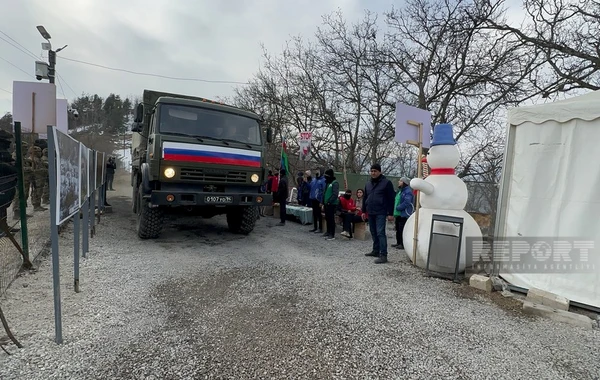 Bu gün Xankəndi-Laçın yolunda sühməramlıların 51 avtomobili maneəsiz keçib - FOTO - YENİLƏNİB