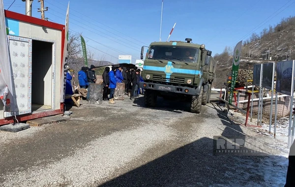 Xankəndi-Laçın yolunda sülhməramlıların 52 avtomobili maneəsiz keçib - FOTO - YENİLƏNİB