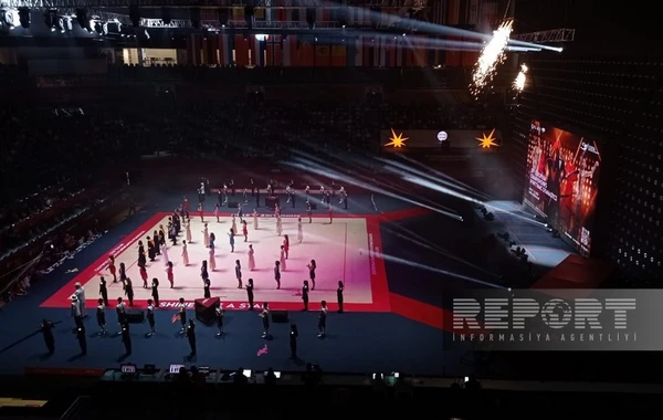 Bakıda bədii gimnastika üzrə Avropa çempionatının təntənəli açılış mərasimi olub