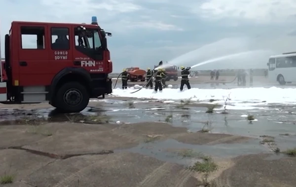 FHN hava limanında təlim keçirdi - FOTO/VİDEO