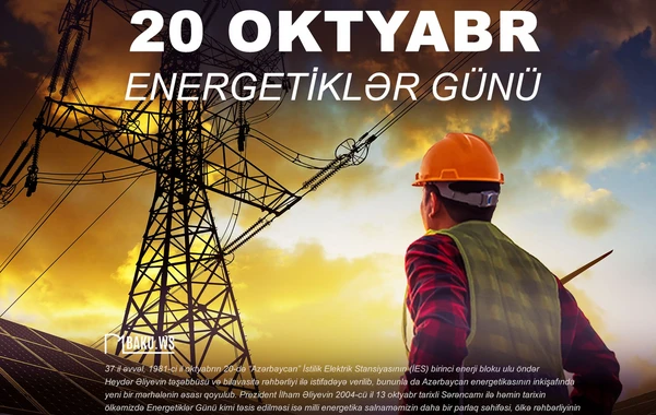 Bu gün energetiklərin peşə bayramı günüdür