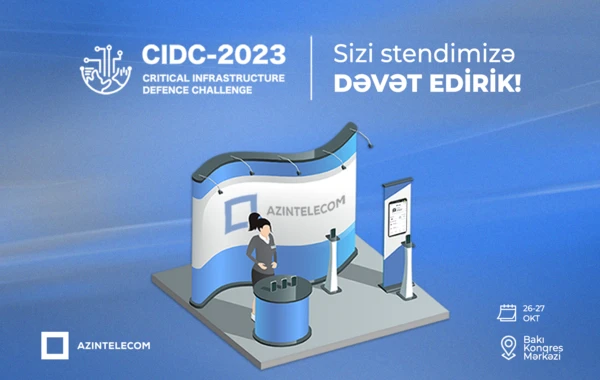 “AzInTelecom” “CIDC-2023”də “Qızıl sponsor” kimi stendlə çıxış edir