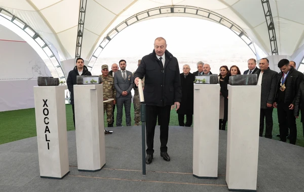 Prezident Xocalıda soyqırımı memorialının təməlini qoyub, Xankəndi şəhərində olub - YENİLƏNİB - FOTO\VİDEO