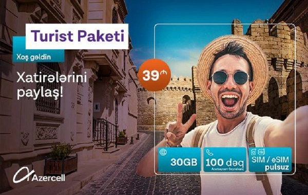 Azercell COP29 ərəfəsində "Turist" tariflərini yeniləyir