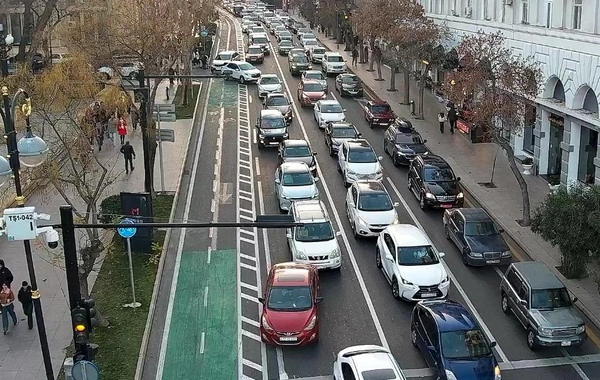 Bakıda bu yollarda tıxac var - SİYAHI