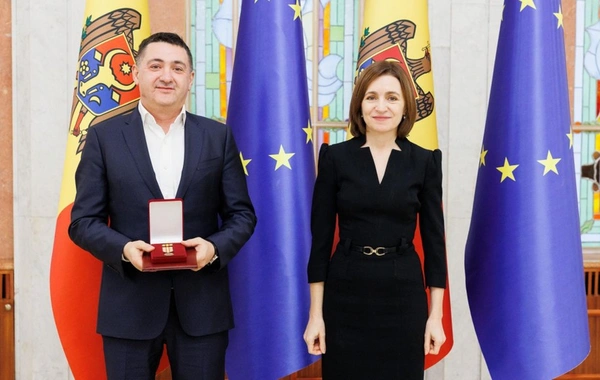 Moldova Prezidenti Azərbaycanın diaspor rəhbərini Vətəndaş xidmətlərinə görə medalı ilə təltif edib