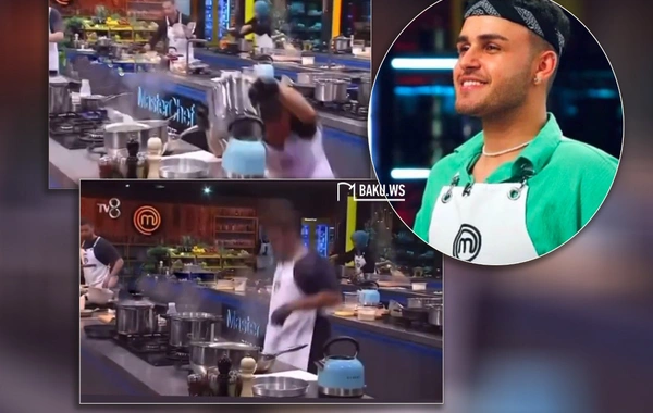 MasterChef Türkiyedə qaynar qazan iştirakçının üzərinə aşdı - ANBAAN GÖRÜNTÜ