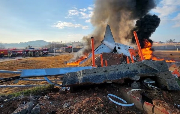 Cənubi Koreyada sərnişin təyyarəsi qəzaya uğradı: 85 ölü var