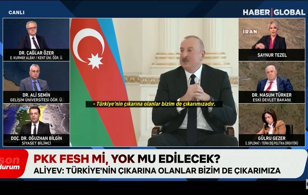 Haber Global широко осветил заявления Президента Азербайджана, озвученные в интервью местным СМИ