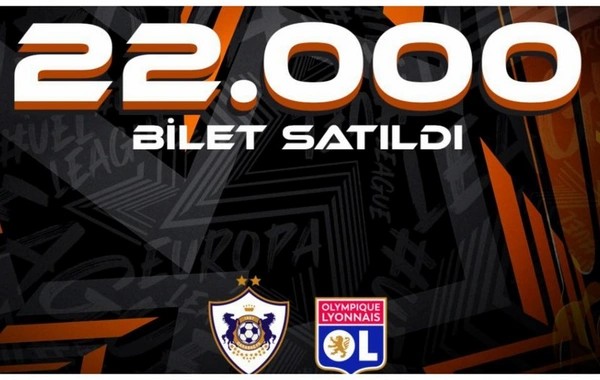 "Qarabağ" - "Lion" oyununa 22000 bilet satılıb