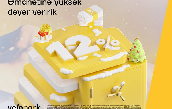 Yelo Bank-da əmanətindən 12% parlaq qazanc əldə et!