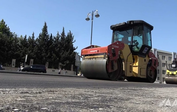 Завершено асфальтирование участка дороги от круговой развязки Гялябя до круга 20 Января