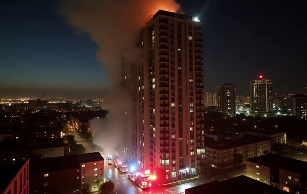 Bakıda yaşayış binasında yanğın olub