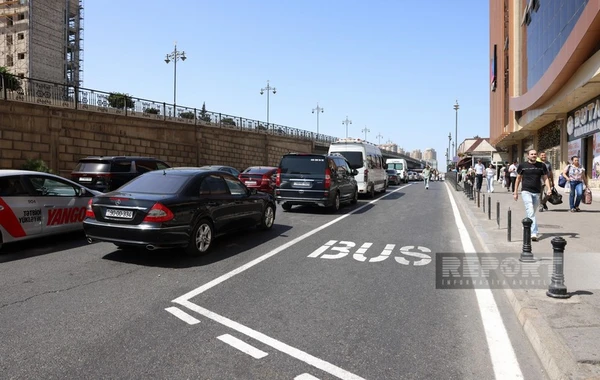 Tbilisi prospektində manatlıq taksilərin fəaliyyəti dayandırılıb