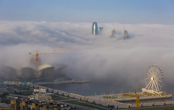 Концентрация пыли в воздухе в Баку еще немного увеличилась