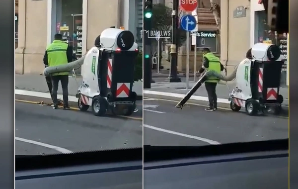 В Баку завезена новейшая техника для уборки улиц