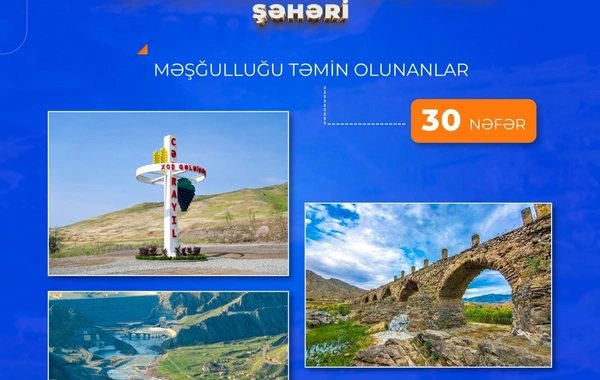 Cəbrayıl şəhərinə köçürülən sakinlərdən artıq 30-dək şəxsin məşğulluğu təmin olunub