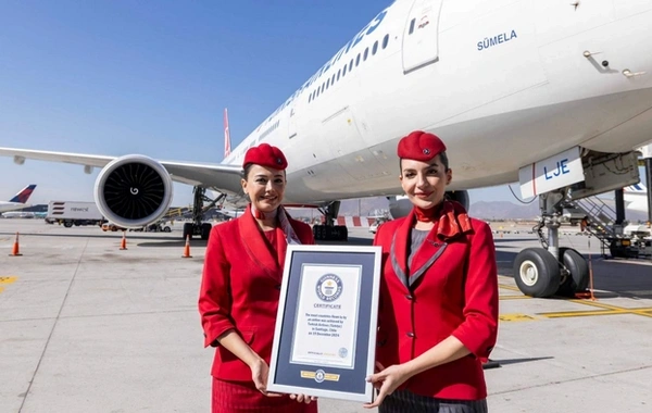 Türk Hava Yolları şirkəti Ginnesin Rekordlar Kitabına düşdü