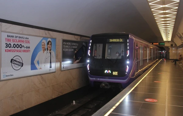 Bakı metrosunda qatarların hərəkəti 4 dəqiqə ləngiyib