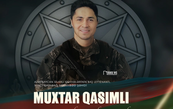 Şəhid Muxtar Qasımlının anım günüdür