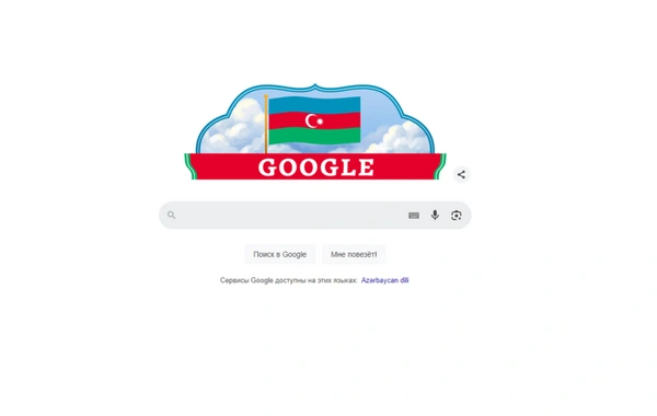 Google Azərbaycan bayrağının rənglərində dudl hazırlayıb