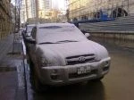 в Баку выпал первый снег !