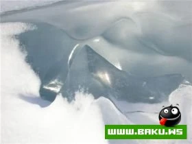 Уникальное зрелище, Замерзшее цунами (6 фото)