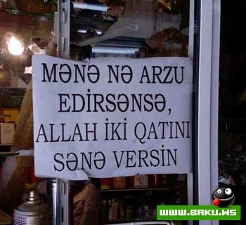 Milli Yumorsuz - Azerbaycan olmaz :)