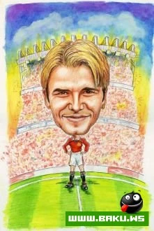 Mehshur Futbolchularin Karikaturalari