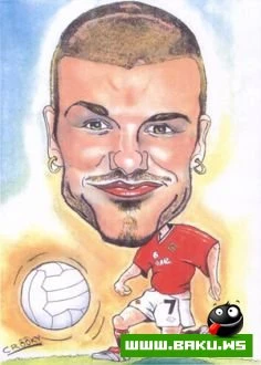 Mehshur Futbolchularin Karikaturalari