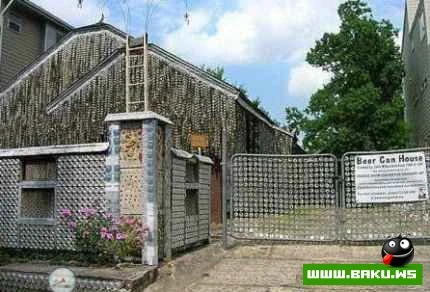 Дом из металлических банок