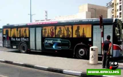 Avtobus uzerinde Super reklamlar