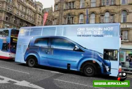 Avtobus uzerinde Super reklamlar