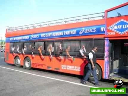 Avtobus uzerinde Super reklamlar