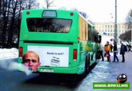 Avtobus uzerinde Super reklamlar
