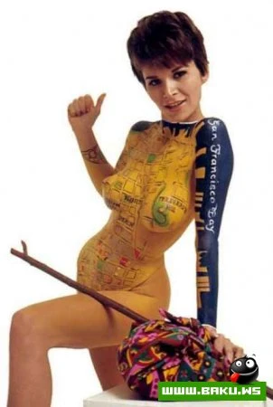 Qizlar uzerinde Body Art