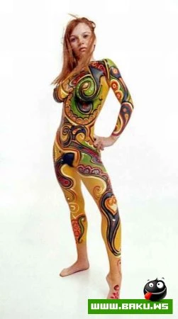 Qizlar uzerinde Body Art