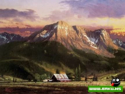 Rəssam Thomas Kinkade-nin əl işləri