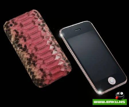 iPhone 3GS (золото & кожа питона=7200 евро)