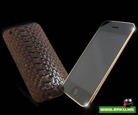 iPhone 3GS (золото & кожа питона=7200 евро)
