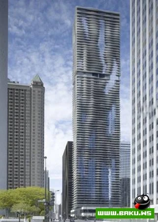 Nəhəng tikili Çikaqo ştatında [Aqua Tower]