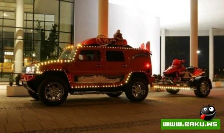 Пацанский HUMMER Деда Мороза