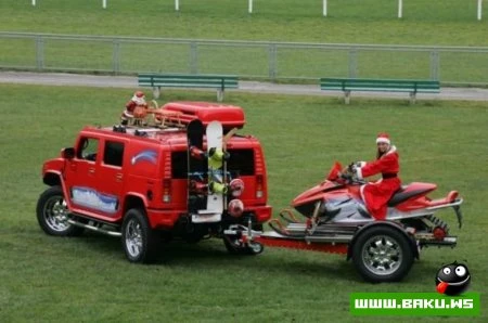 Пацанский HUMMER Деда Мороза