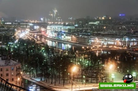 Фотографии ночной Москвы