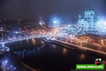 Фотографии ночной Москвы