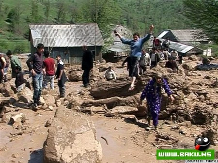 Hacıkənd qəsəbəsində daşqın (8 foto)