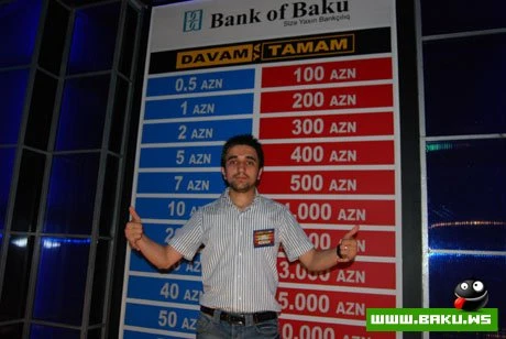 DAVAM YA TAMAM - BİR GECƏYƏ 2500 AZN QAZANDI